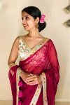 ATTRACTIVE RANGOLI SILK SEQUENCE EMBROIDERY THREAD WITH DORI WORK SAREE WITH UNSTITCHED BLOUSE PARTY WEAR WHOLESALE PRICE ETHNIC GARMENT