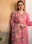 ATTRACTIVE ROMAN SILK HAND WORK TOP BOTTOM WITH DUPATTA FESTIVE WEAR WHOLESALE PRICE ETHNIC GARMENT (4)