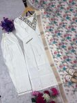 ATTRACTIVE ROMAN SILK HAND WORK TOP BOTTOM WITH DUPATTA FESTIVE WEAR WHOLESALE PRICE ETHNIC GARMENT (7)