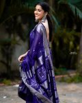 ATTRACTIVE SOFT LICHI SILK JACQUARD WORK SAREE WITH UNSTITCHED BLOUSE FEASTIVAL WEAR WHOLESALE PRICE ETHNICGARMENT (16)
