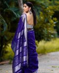 ATTRACTIVE SOFT LICHI SILK JACQUARD WORK SAREE WITH UNSTITCHED BLOUSE FEASTIVAL WEAR WHOLESALE PRICE ETHNICGARMENT (16)