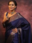 ATTRACTIVE SOFT LICHI SILK JACQUARD WORK SAREE WITH UNSTITCHED BLOUSE PARTY WEAR WHOLESALE PRICE ETHNIC GARMENT (47)