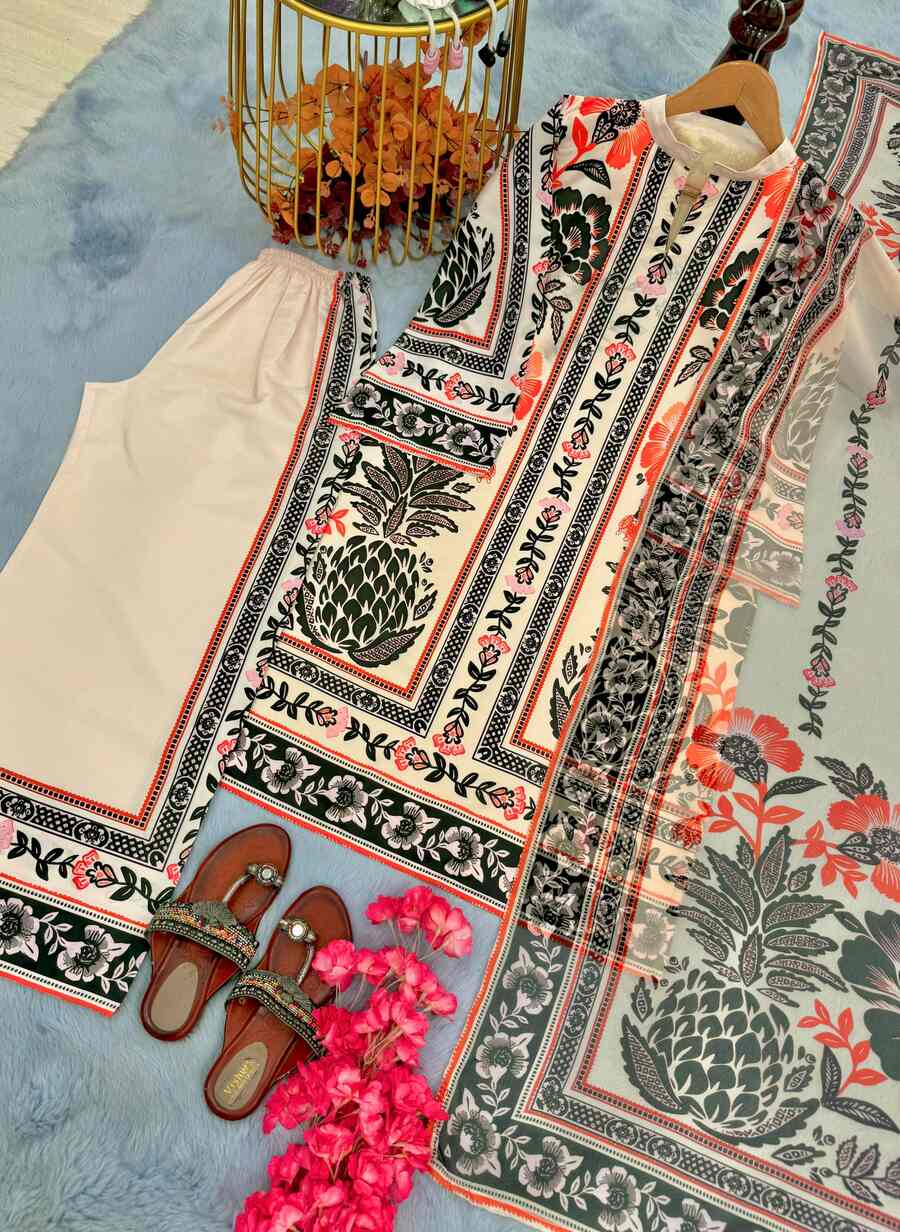 BOLLYWOOD AMERICAN CREPE DIGITAL PRINT WORK TOP PALAZZO WITH DUPATTA FESTIVAL WEAR WHOLESALE PRICE ETHNIC GARMENT (14)