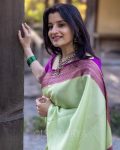 BOLLYWOOD BANARASI SOFT SILK WEAVING WORK SAREE WITH UNSTITCHED BLOUSE WEDDING WEAR WHOLESALE PRICE ETHNIC GARMENT (1)