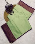 BOLLYWOOD BANARASI SOFT SILK WEAVING WORK SAREE WITH UNSTITCHED BLOUSE WEDDING WEAR WHOLESALE PRICE ETHNIC GARMENT (1)