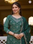 BOLLYWOOD CHINON EMBROIDERY WORK TOP PALAZZO WITH DUPATTA WEDDING WEAR WHOLESALE PRICE ETHNIC GARMENT (3)