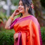 BOLLYWOOD LICHI SILK JACQUARD BORDER SAREE WITH UNSTITCHED BLOUSE FESTIVE WEAR WHOLESALE PRICE ETHNIC GARMENT (5)