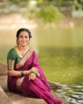 BOLLYWOOD LINEN SLUB WEAVING WORK SAREE WITH UNSTICHED BLOUSE WHOLWSALE PRICE EHTNIC GAEMENT (3)