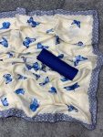 BOLLYWOOD NATURAL CREEP SILK PRINTED SAREE WITH UNSTITCHED BLOUSE PARTY WEAR WHOLESALE PRICE ETHNICGARMENT (2)