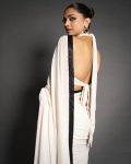 BOLLYWOOD STYLE GEORGETTE READYMADE LACE WORK SAREE WITH UNSTITCHED BLOUSE PARTY WEAR WHOLESALE PRICE ETHNIC GARMENT (1)