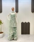 DESIGNER BUTTERFLY NET EMBROIDERY SEQUENCE WORK TOP PALAZZO WITH DUPATTA PARTY WEAR WHOLESALE PRICE ETHNIC GARMENT (2) (1)