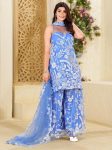 DESIGNER BUTTERFLY NET EMBROIDERY SEQUENCE WORK TOP PALAZZO WITH DUPATTA PARTY WEAR WHOLESALE PRICE ETHNIC GARMENT (3)