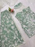 DESIGNER BUTTERFLY NET EMBROIDERY SEQUENCE WORK TOP PALAZZO WITH DUPATTA PARTY WEAR WHOLESALE PRICE ETHNIC GARMENT (2) (1)