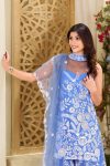 DESIGNER BUTTERFLY NET EMBROIDERY SEQUENCE WORK TOP PALAZZO WITH DUPATTA PARTY WEAR WHOLESALE PRICE ETHNIC GARMENT (3)