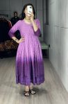 DESIGNER CHIKANKARI COTTON CUT PATTERNS AND PRINTED FADED WORK ONE PIECE CASUAL WEAR WHOLESALE PRICE ETHNIC GARMENT (10)