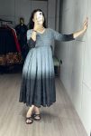 DESIGNER CHIKANKARI COTTON CUT PATTERNS AND PRINTED FADED WORK ONE PIECE CASUAL WEAR WHOLESALE PRICE ETHNIC GARMENT (3)