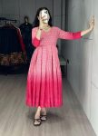 DESIGNER CHIKANKARI COTTON CUT PATTERNS AND PRINTED FADED WORK ONE PIECE CASUAL WEAR WHOLESALE PRICE ETHNIC GARMENT (6)