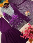 DESIGNER CHINON DIGITAL PRINT WITH ZARI EMBROIDERY SEQUENCE WITH STONE WORK TOP SHARARA WITH DUPATTA FESTIVE WEAR WHOLESALE PRICE ETHNIC GARMENT (14)