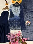 DESIGNER CHINON DIGITAL PRINT WITH ZARI EMBROIDERY SEQUENCE WITH STONE WORK TOP SHARARA WITH DUPATTA FESTIVE WEAR WHOLESALE PRICE ETHNIC GARMENT (6)