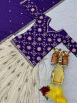 DESIGNER CHINON EMBROIDERY CODING SEQUENCE AND THREAD WORK TOP LEHENGA WITH DUPATTA PARTY WEAR WHOLESALE PRICE ETHNIC GARMENT (11)