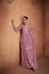 DESIGNER CHINON EMBROIDERY WORK TOP PALAZZO WITH DUPATTA FESTIVE WEAR WHOLESALE PRICE ETHNIC GARMENT (4)