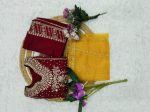 DESIGNER CHINON SILK EMBROIDERY SEQUENCE AND HAND STONE WORK TOP PALAZZO WITH DUPATTA FESTIVE WEAR WHOLESALE PRICE ETHNIC GARMENT (6)