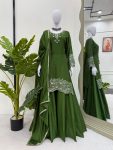 DESIGNER CHINON SILK THREAD WITH SEQUENCE WORK TOP PALAZZO WITH DUPATTA FESTIVE WEAR WHOLESALE PRICE ETHNIC GARMENT (3)