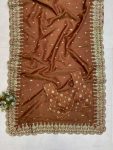 DESIGNER COSMOS CODING SEQUENCE EMBROIDERY WORK AND CUT WORK SAREE WITH FULL STITCHED BLOUSE PARTY WEAR WHOLESALE PRICE ETHNIC GARMENT (3)