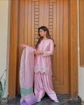 DESIGNER CREPE EMBROIDERY SEQUENCE WORK WITH PERAL HAND WORK TOP PATIYALA WITH DUPATTA FESTIVE WEAR WHOLESALE PARICE ETHNICGARMENT (15)