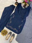 DESIGNER CREPE SILK BEADS HAND WORK TOP PATIYALA WITH DUPATTA PARTY WEAR WHOLESALE PRICE ETHNIC GARMENT (3)