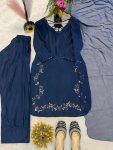 DESIGNER CREPE SILK BEADS HAND WORK TOP PATIYALA WITH DUPATTA PARTY WEAR WHOLESALE PRICE ETHNIC GARMENT (3)