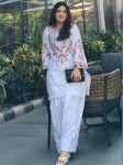 DESIGNER CREPE SILK EMBROIDERY SEQUENCE WORK TOP PATIYALA WITH DUPATTA CASUAL WEAR WHOLESALE PRICE ETHNIC GARMENT (26)