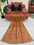 DESIGNER FENDY SILK THREAD WITH SEQUENCE WORK SAREE WITH UNSTITCHED BLOUSE PARTY WEAR WHOLESALE PRICE ETHNIC GARMENT (4)