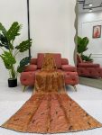 DESIGNER FENDY SILK THREAD WITH SEQUENCE WORK SAREE WITH UNSTITCHED BLOUSE PARTY WEAR WHOLESALE PRICE ETHNIC GARMENT (4)