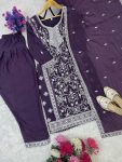 DESIGNER GEORGETTE DIAMOND WITH EMBROIDERY SEQUENCE WORK TOP BOTTOM WITH DUPATTA FESTIVE WEAR WHOLESALE PRICE ETHNIC GARMENT (4)