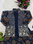 DESIGNER GEORGETTE DIGITAL PRINTED WITH EMBROIDERY WORK READY TO WEAR SAREE WITH BLOUSE AND KOTI PARTY WEAR WHOLESALE PRICE ETHNIC GARMENT (3)