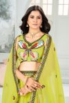 DESIGNER GEORGETTE EMBROIDERY SEQUENCE WORK LEHENGA CHOLI WITH DUPATTA FESTIVE WEAR WHOLESALE PRICE ETHNIC GARMENT (5)