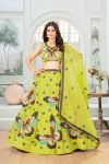 DESIGNER GEORGETTE EMBROIDERY SEQUENCE WORK LEHENGA CHOLI WITH DUPATTA FESTIVE WEAR WHOLESALE PRICE ETHNIC GARMENT (5)