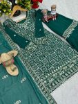 DESIGNER GEORGETTE EMBROIDERY THREAD AND SEQUENCE WORK TOP SHARARA WITH DUPATTA FESTIVE WEAR WHOLESALE PRICE ETHNIC GARMENT (6)