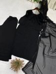 DESIGNER GEORGETTE EMBROIDERY WORK TOP BOTTOM WITH DUPATTA FESTIVE WEAR WHOLESALE PRICE ETHNIC GARMENT (6)