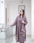DESIGNER GEORGETTE EMBROIDERY WORK TOP BOTTOM WITH DUPATTA PARTY WEAR WHOLESALE PRICE ETHNIC GARMENT (5)