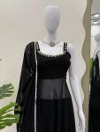 DESIGNER GEORGETTE HAND WORK WITH REAL MIRROR WORK TOP PALAZZO WITH DUPATTA PARTY WEAR WHOLESALE PRICE ETHNIC GARMENT (3)