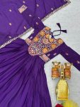 DESIGNER GEORGETTE SEQUENCE and THREAD WORK GOWN WITH DUPATTA FESTIVE WEAR WHOLESALE PRICE ETHNIC GARMENT (3)