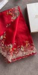 DESIGNER GEORGETTE THREAD AND SEQUENCE WORK SAREE WITH UNSTITCHED BLOUSE PARTY WEAR WHOLESALE PRICE ETHNIC GARMENT (5)