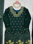 DESIGNER GEORGETTE THREAD AND SEQUENCE WORK WITH REAL MIRROR WORK TOP BOTTOM WITH DUPATTA FESTIVE WEAR WHOLESALE PRICE ETHNIC GARMENT (9)