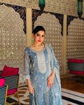 DESIGNER GOLD CRUSH SILK EMBROIDERY SEQUENCE WORK TOP BOTTOM WITH DUPATTA FESTIVE WEAR WHOLESALE PRICE ETHNIC GARMENT (3)