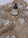 DESIGNER JIMMY CHOO DUAL SEQUENCE WITH DOUBLE SCALPING BORDER WORK SAREE WITH UNSTITCHED BLOUSE PARTY WEAR WHOLESALE PRICE ETHNIC GARMENT (5)