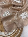 DESIGNER JIMMY CHOO DUAL SEQUENCE WITH DOUBLE SCALPING BORDER WORK SAREE WITH UNSTITCHED BLOUSE PARTY WEAR WHOLESALE PRICE ETHNIC GARMENT (5)