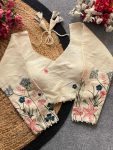 DESIGNER KHADI COTTON CHAIN STITCH EMBROIDERY WORK STITCHED BLOUSE PARTY WEAR WHOLESALE PRICE ETHNIC GARMENT (3)