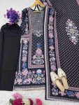 DESIGNER MUSLIN DIGITAL PRINT WITH HEAVY MIRROR WORK AND FANCY LATKAN WORK TOP BOTTOM WITH DUPATTA FESTIVE WEAR WHOLESALE PRICE ETHNIC GARMENT (8)